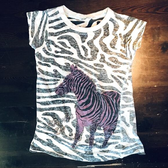 Houston Zoo Zebra Girl T-Shirt - Picture 1 of 5